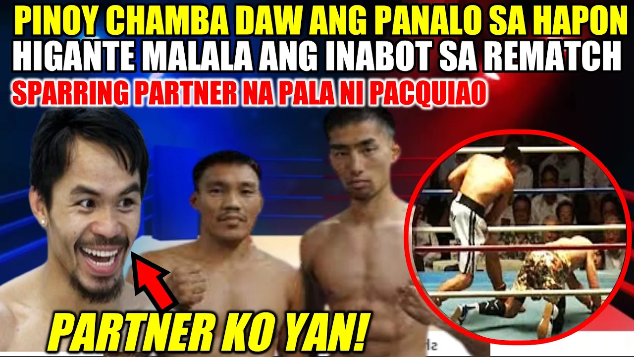 PINOY CHAMBA DAW SA HIGANTENG HAPON SA UNANG LABAN MAS MALALA PALA SA REMATCH | PARTNER NI PACQUIAO!
