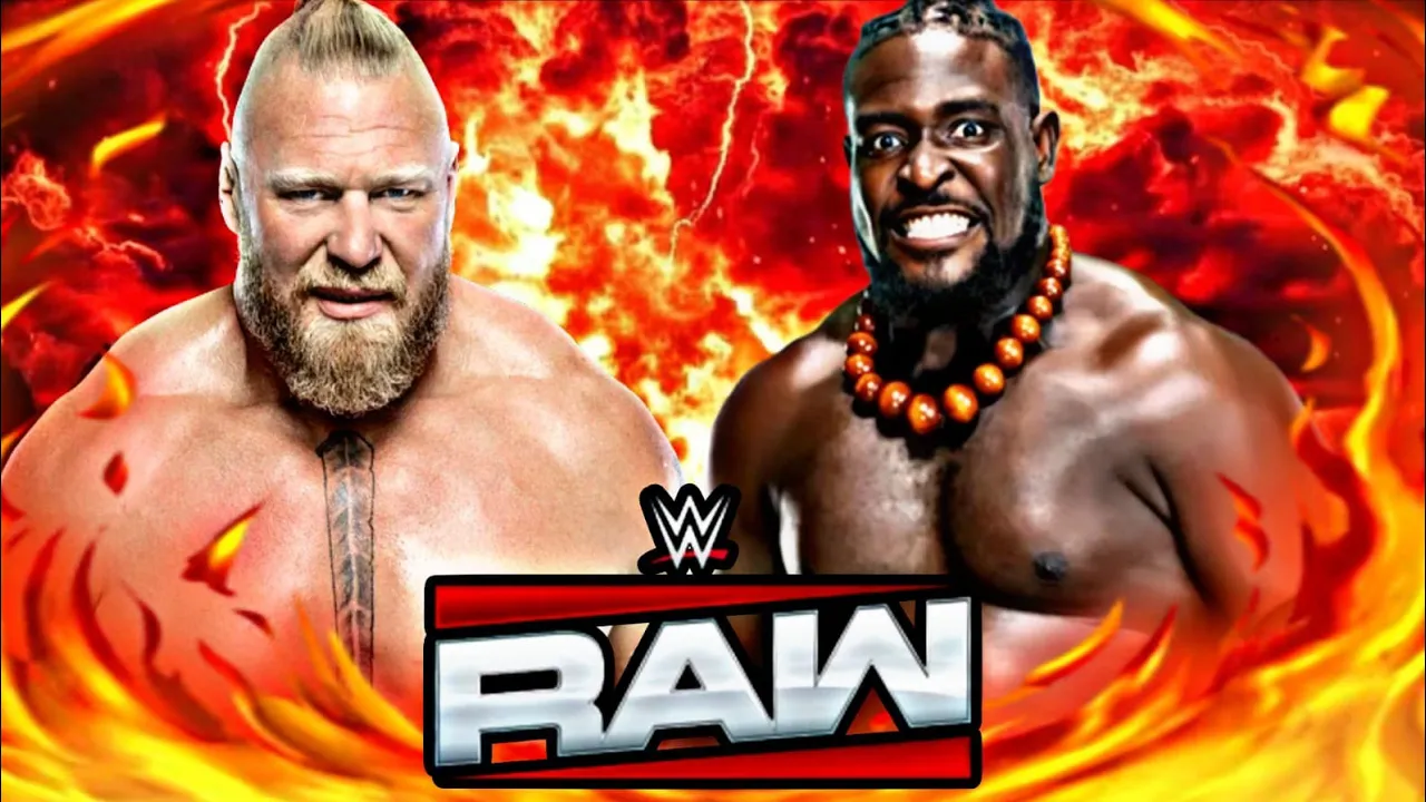 Brock Lesnar Vs Oba Femi Wwe Raw Netflix 15 Jan 2026 wwe2k25 Simulation - FULL MATCH