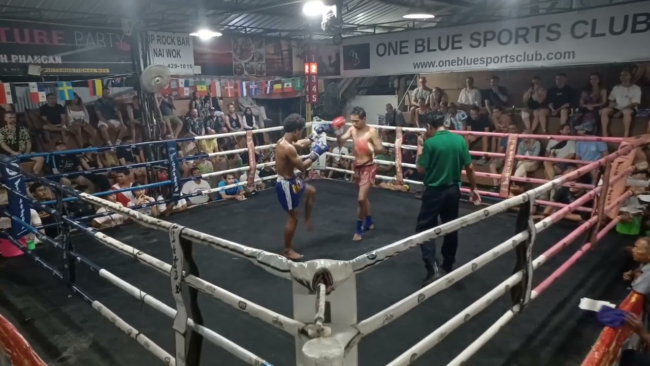 MuayThai KohPhangan I Hongkwa JorNoporat vs Ongdam ThongSalaStadium - 9 January 2024 background