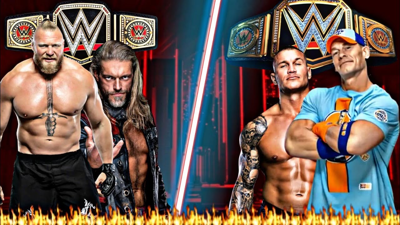 Brock Lesnar,Edge Vs John Cena, Randy Orton - Gyan YT