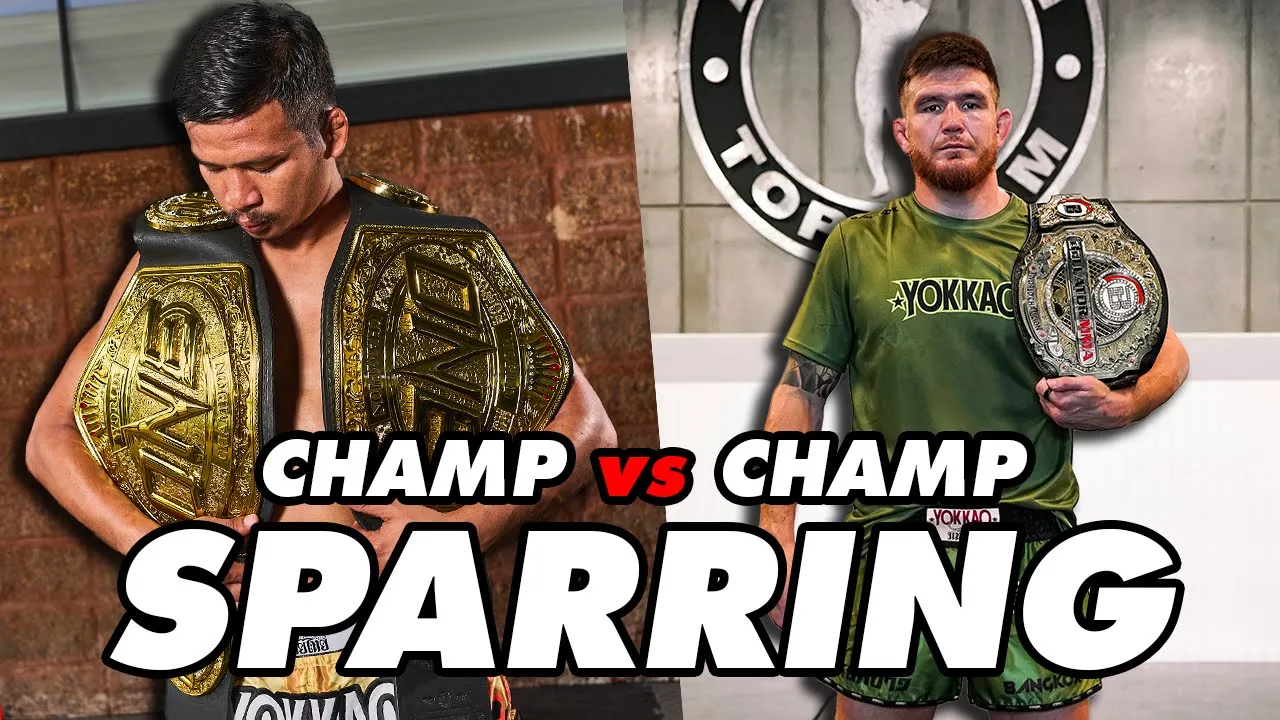 Superlek vs Eblen: Muay Thai & MMA Champions Spar with a Funny Twist!