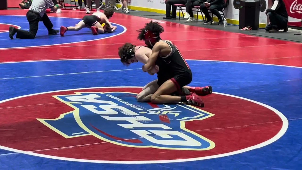 Donavon Spry Jackson County vs Jason Dixon Lakeside 2024 6A GHSA State Quarterfinals 106lbs background