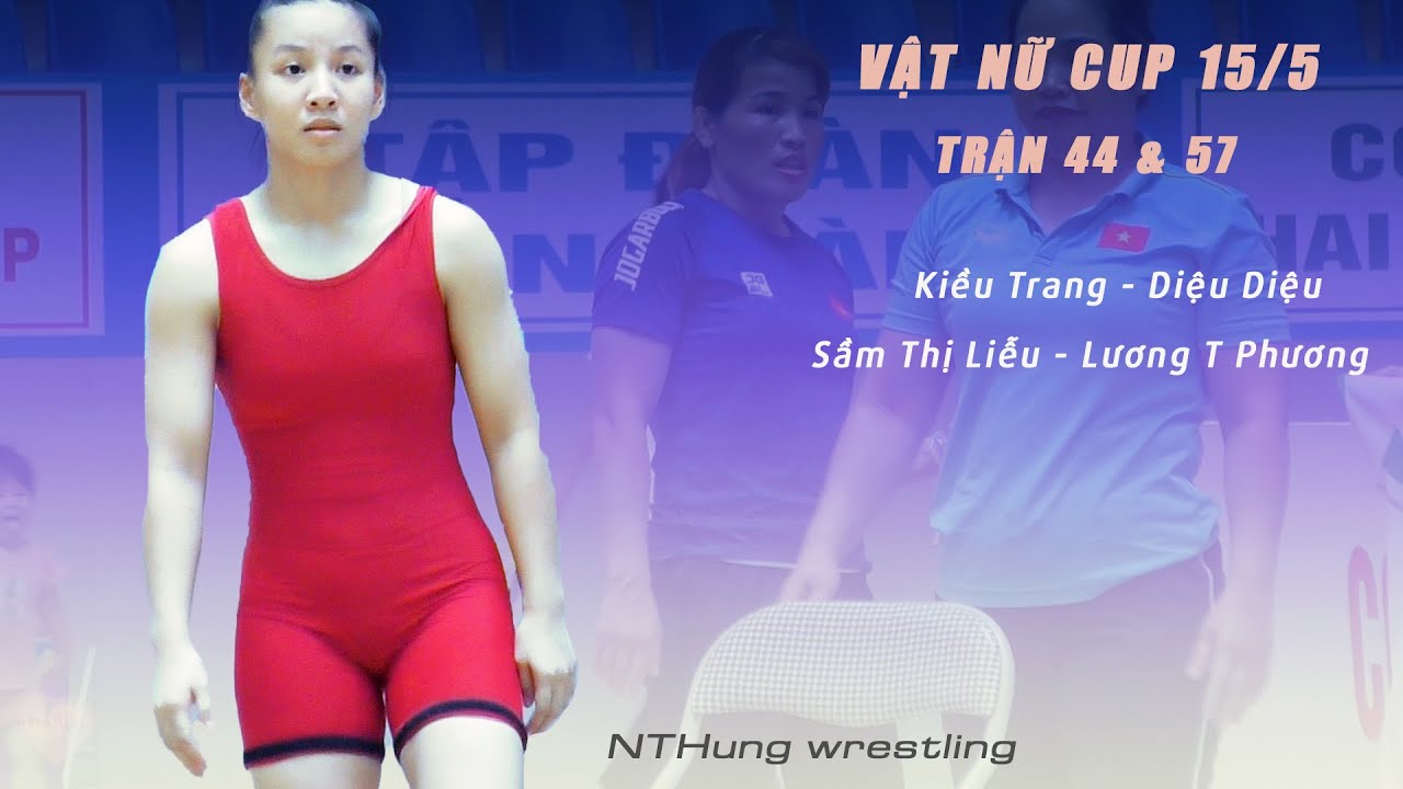 Vật nữ , Women wrestling- Trận 44 & 57 cúp 15/5 lần 2. (Hà Nam)