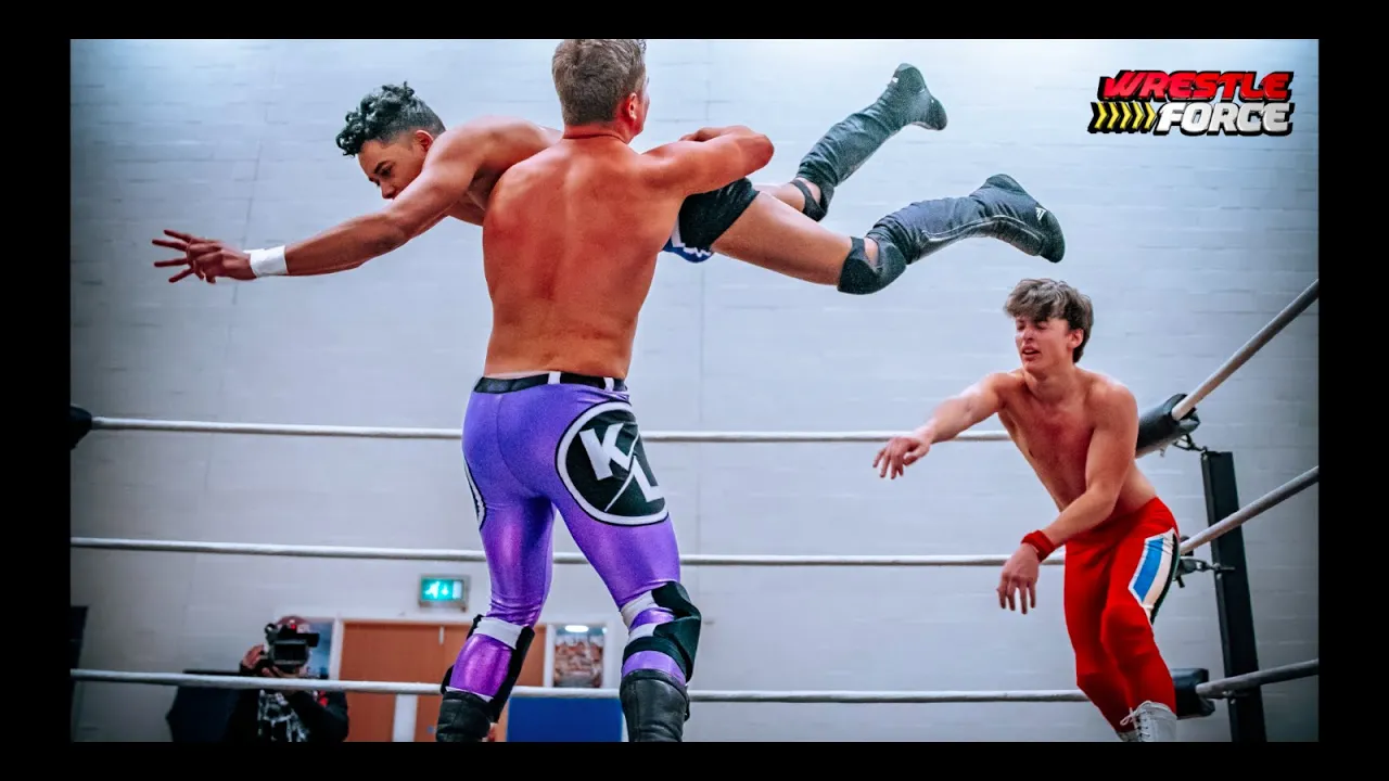 Danny Haines & Kian Camron vs Oli Peace & Kieron Lacey WRESTLEFORCE Live in Aylesbury 01.04.23 backdrop