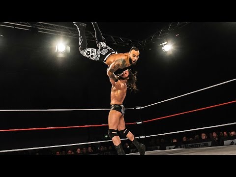 Drew Galloway vs Ricochet - English World Cup Bonus Match background