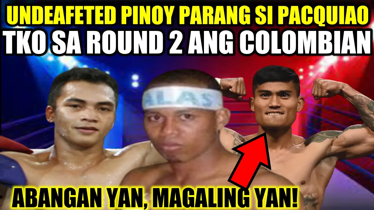 KABABATA ni MAGSAYO PARANG PACQUIAO ang GALAW 2R TKO ang COLOMBIAN background