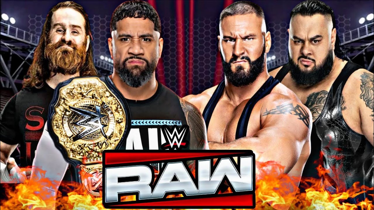 FULL MATCH - Jey Uso & Sami Zayn Vs. Bronson Reed & Bron Breaker : WWE RAW 2025