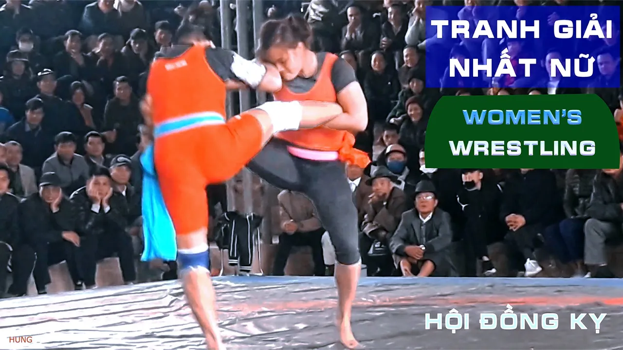 *Nhà Vô Địch Nữ. (women's wrestling)女相撲. Đồng Kị.2020. NG THI NGA