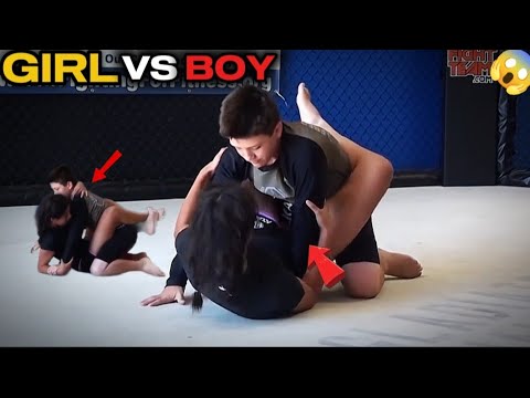 GIRL VS BOY MIXED WRESTLING GRAPPLING 🥱#wrestling #grappling #mixedmartialart #jiujitsu #nogi backdrop
