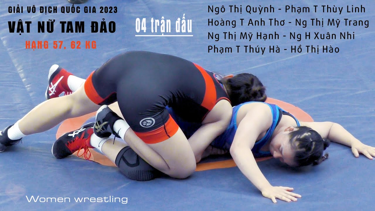 Vật Nữ Tam Đảo. Trận 04, 05, 06, 07 .Women wrestling.