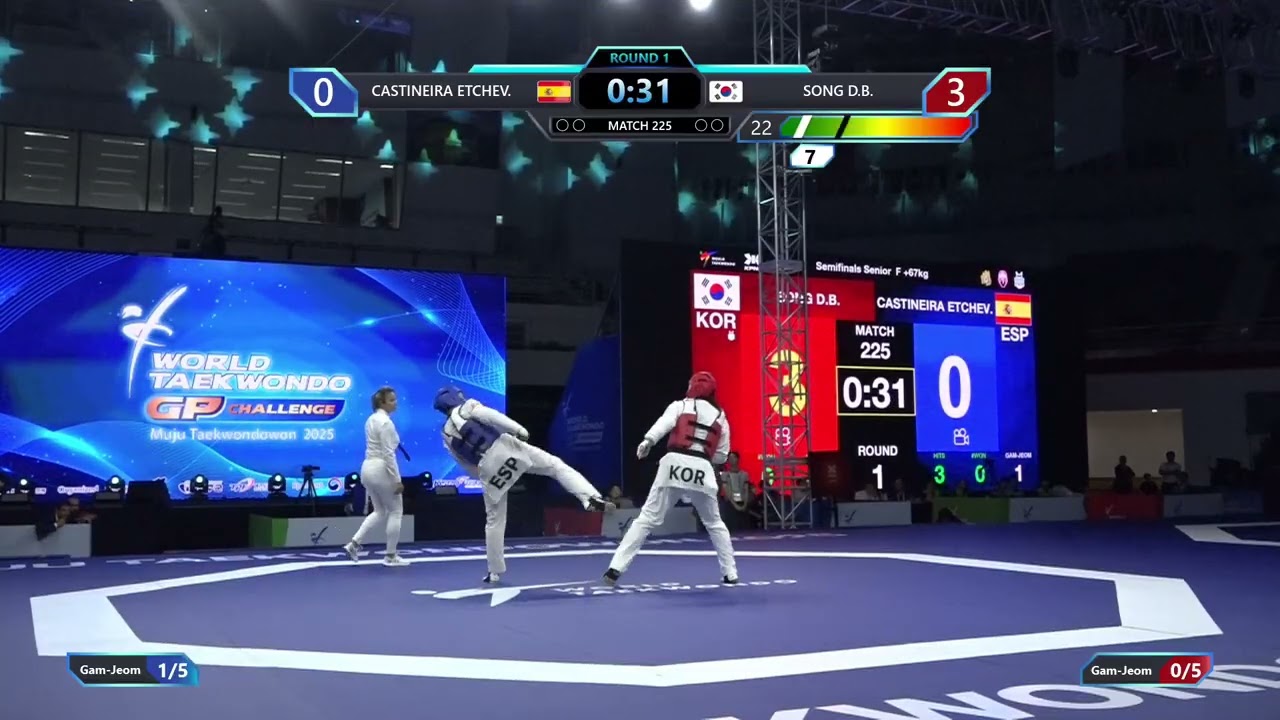 225 Semifinals F +67kg ESP CASTINEIRA ETCHEV KOR SONG D B PGM