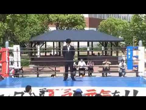2012/6/3【1】第33回学文祭 入場式 =九州産業大学プロレス研究部= backdrop