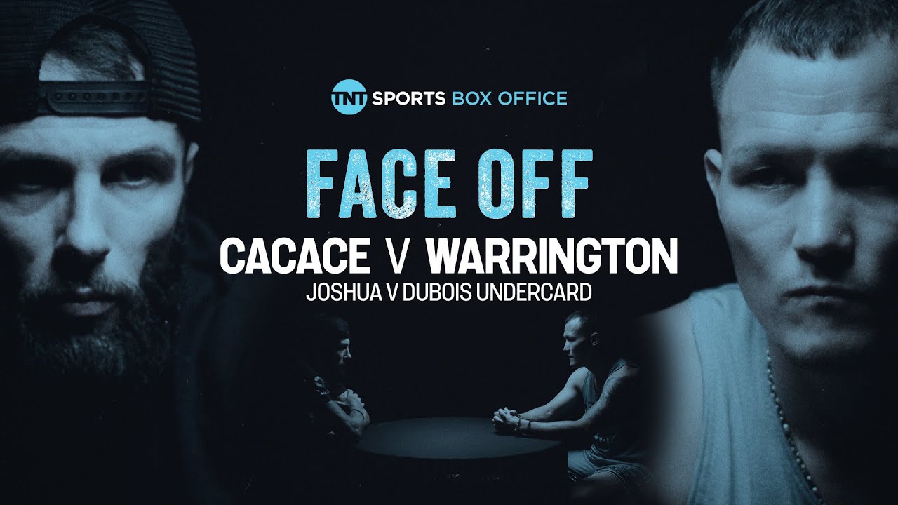 Cacace v Warrington: The Face-Off 😮💨 Super Featherweight World Title Showdown 🏆 #JoshuaDubois