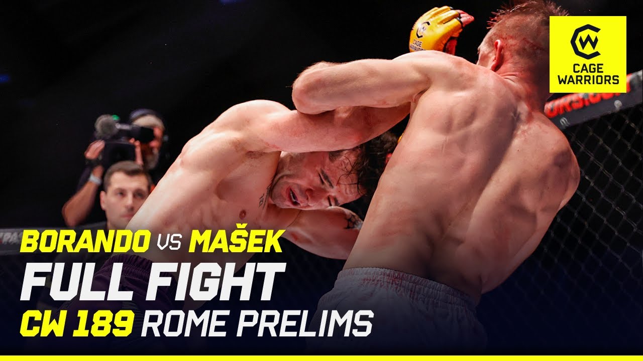 NASTY CUTЁЯй╕ЁЯлг | Luca Borando vs. Jan Ma┼бek | FULL FIGHT | CW 189 Rome background