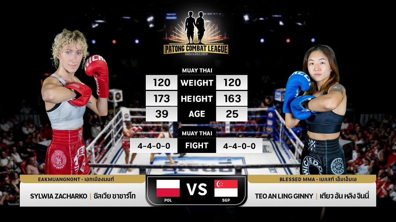 Sylwia Zacharko Eak Muangnon VS Teo An Ling Ginny Blessed MMA PATONG COMBAT 5-10-2025
