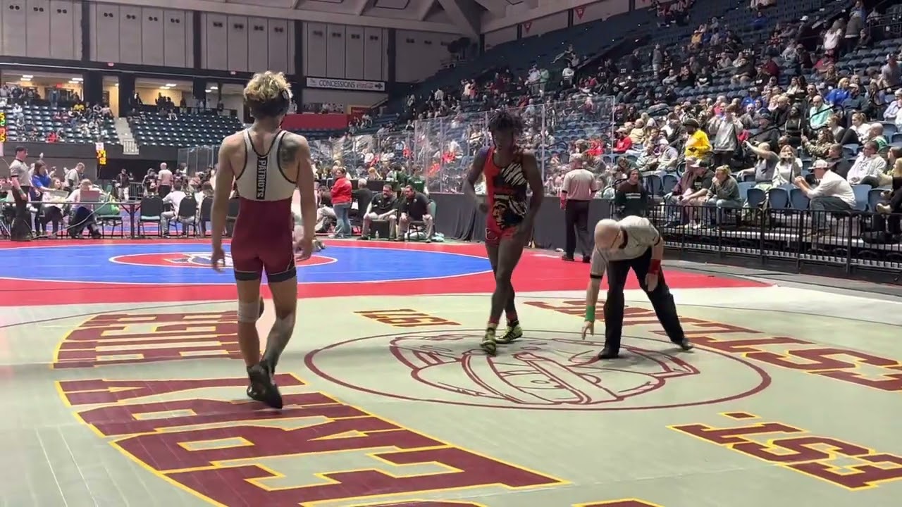 Joey Bertrand Mt Pisgah vs Thomas Johnson Charlton County 2023 1A GHSA State Semifinals 157lbs background