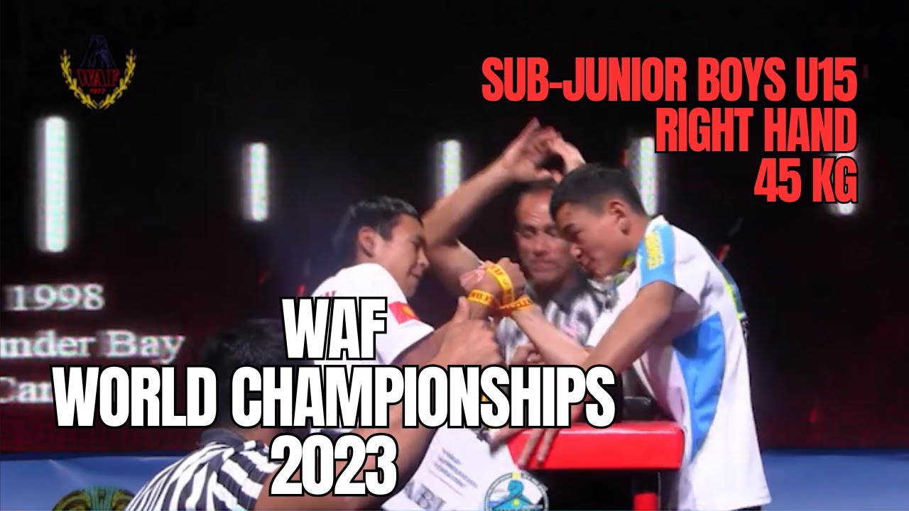 2023 WAF 45 KG RIGHT HAND SUB-JUNIOR BOYS U15 ALL MATCHES background