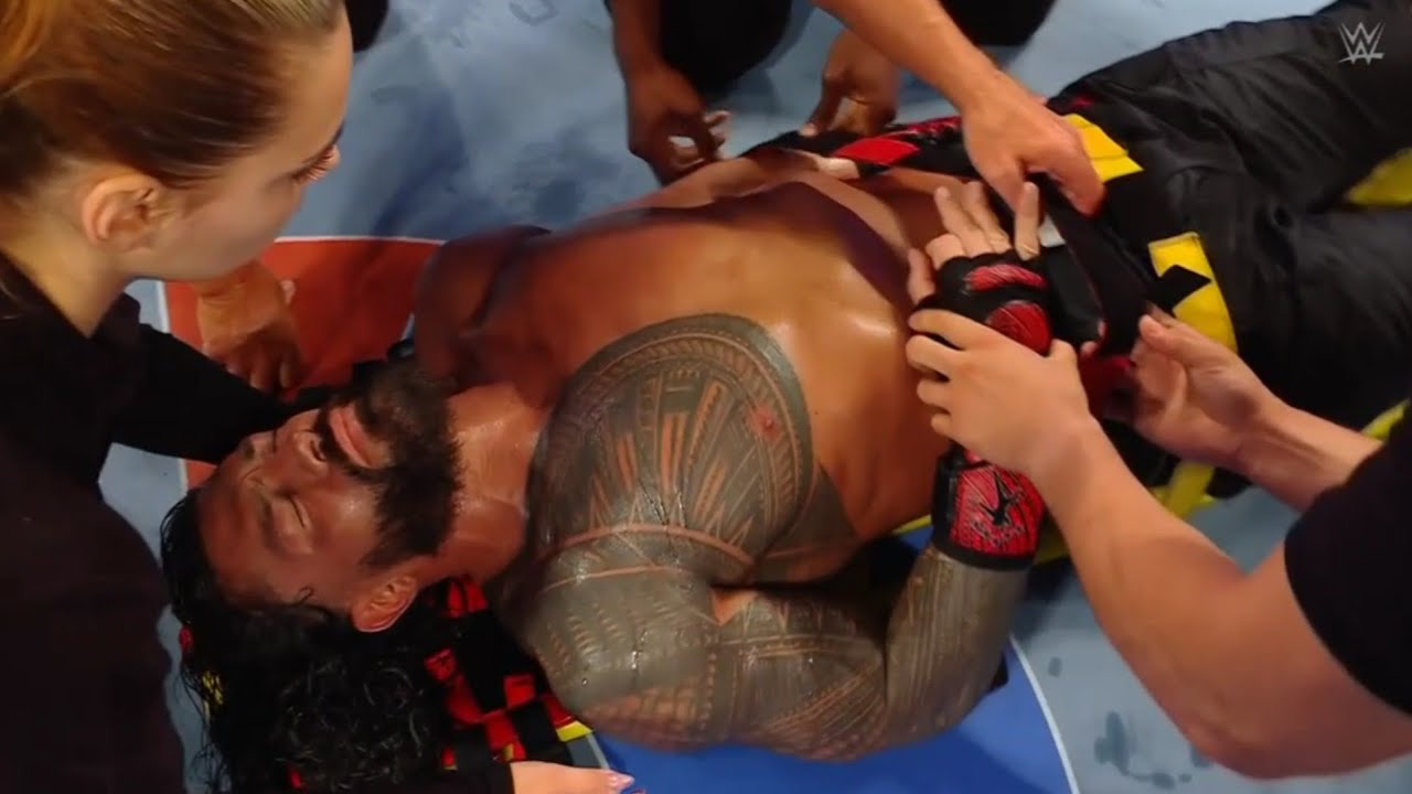 Roman Reigns Vs Bronson Reed Full Match WWE Clash in Paris 31 August 2025 Highlights background