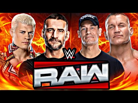 FULL MATCH - John Cena & Randy Orton Vs. Cody Rhodes & CM Punk : WWE RAW 2025