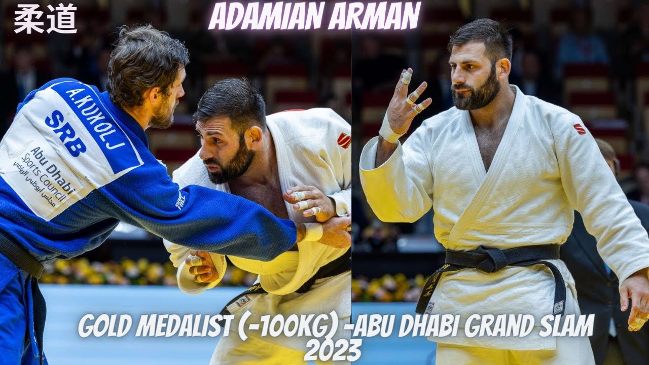 ADAMIAN ARMANА ДАМЯН АРМАН (RUS)- Gold Medalist (-100kg) -Abu Dhabi Grand Slam 2023-柔道 background