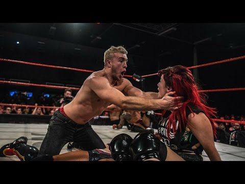 Will Ospreay & Bea Priestley vs Ricochet & Tessa Blanchard - Highlights background