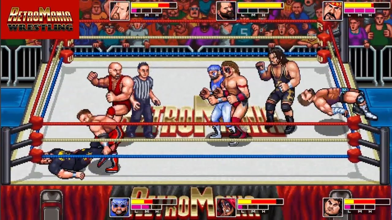 Retro Rumble 2025. RetroMania Wrestling background