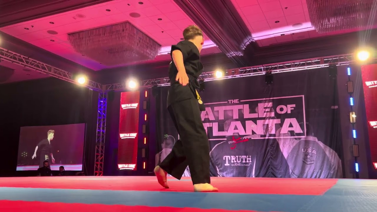 Jett Kowalczik 13 and Under Boys Forms Overall Grand Championship - Battle of Atlanta 2025 background