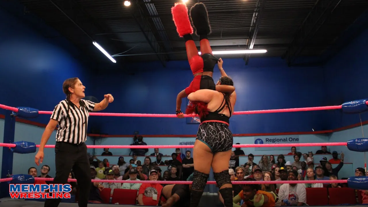 Big Mama vs Vybe Check | MEMPHIS WRESTLING background