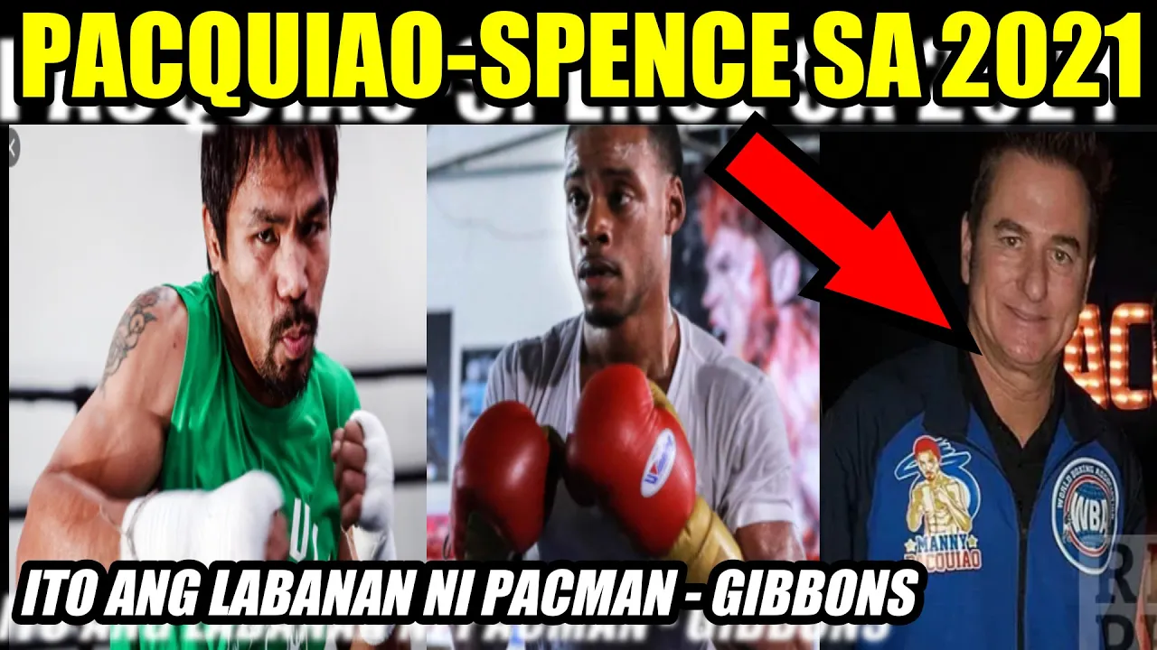 GIBBONS: 3 BELTS 147LBS UNIFICATION FIGHT | PACQUIAO-SPENCE SA 2021
