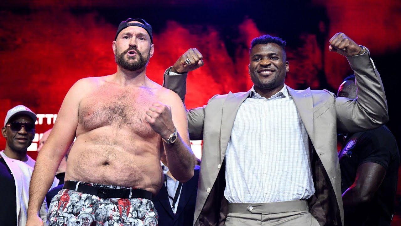 Tyson Fury vs Francis Ngannou FIRST FACE OFF | BOXING FIGHT HD