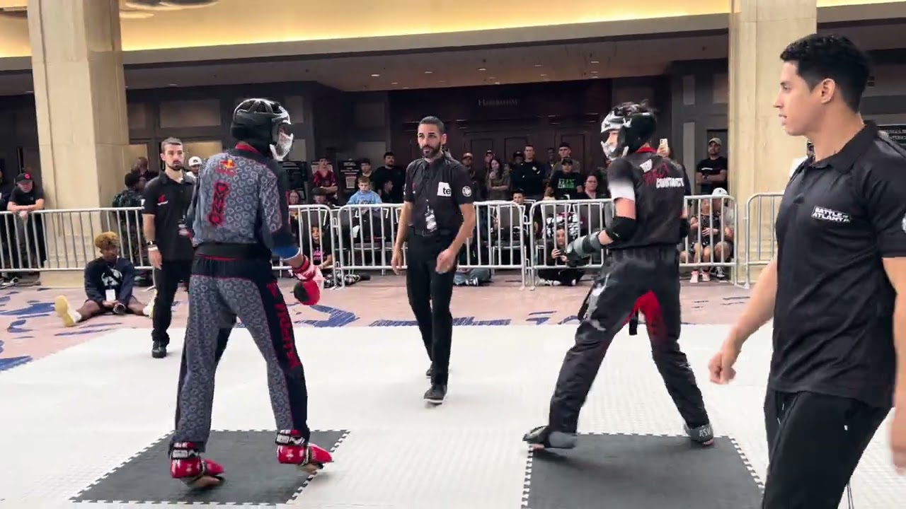 Gavin Tippett vs Diego Docarmo 15-17 Boys Open Weight Sparring - Battle of Atlanta 2025 backdrop