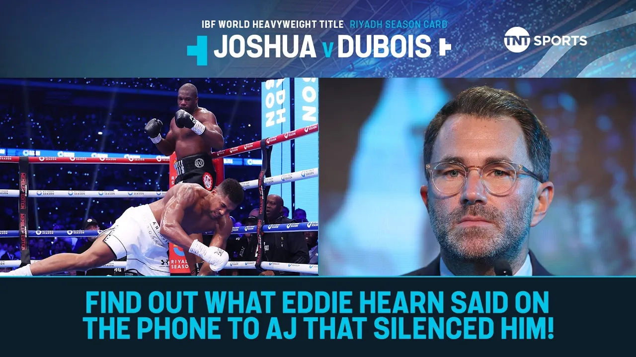 FIRST EXCLUSIVE interview with Eddie Hearn after shock Dubois KO vs AJ 😮 #JoshuaDubois background