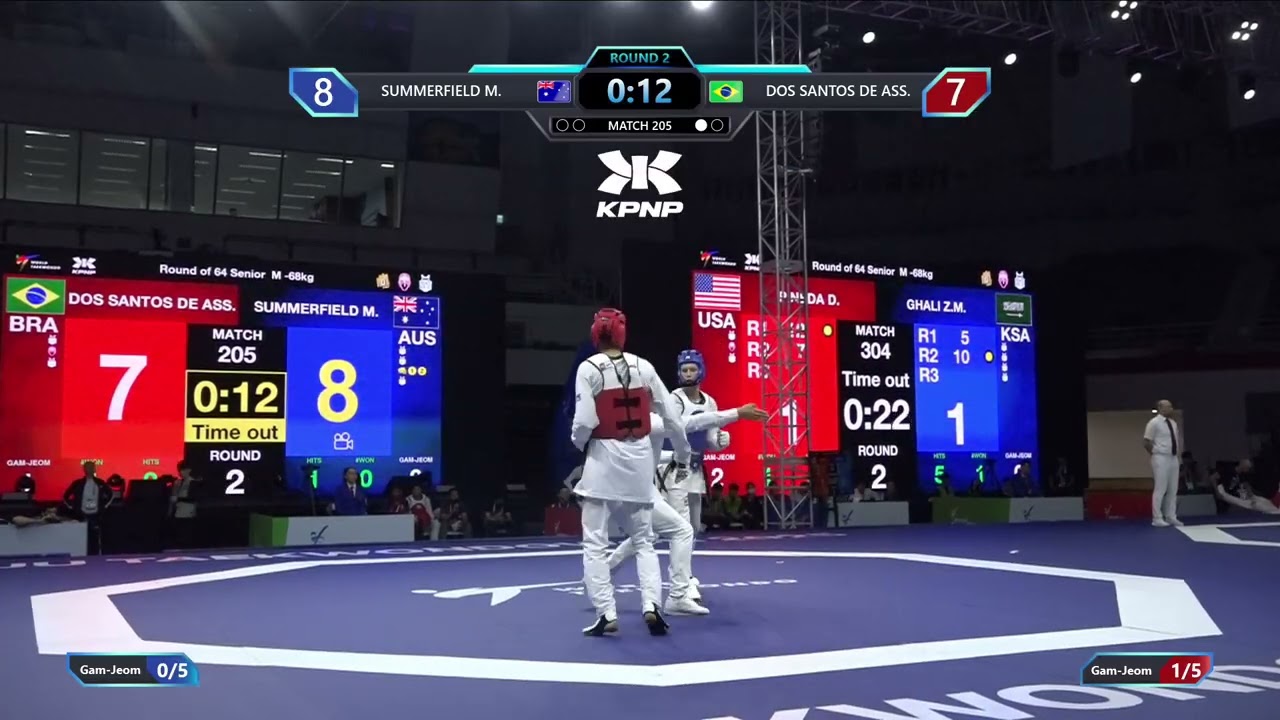 205 Round of 64 M 68kg AUS SUMMERFIELD M BRA DOS SANTOS DE ASS PGM