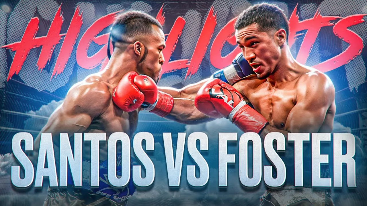 Edwin De Los Santos vs William Foster HIGHLIGHTS | BOXING FULL FIGHT HD background