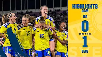 Svensk seger i VM-kvalpremiären! | Highlights Italien-Sverige 0-1