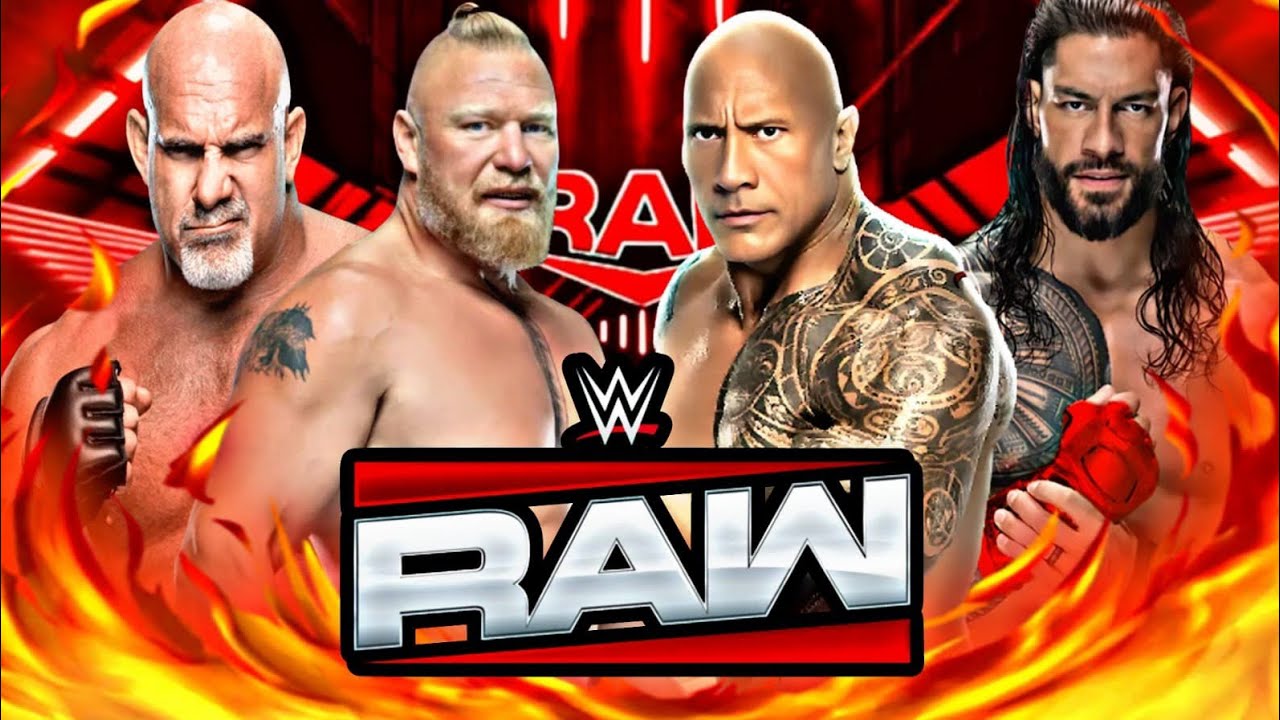 FULL MATCH - Brock Lesnar & Goldberg Vs. Rock & Roman Reigns: WWE RAW 2025