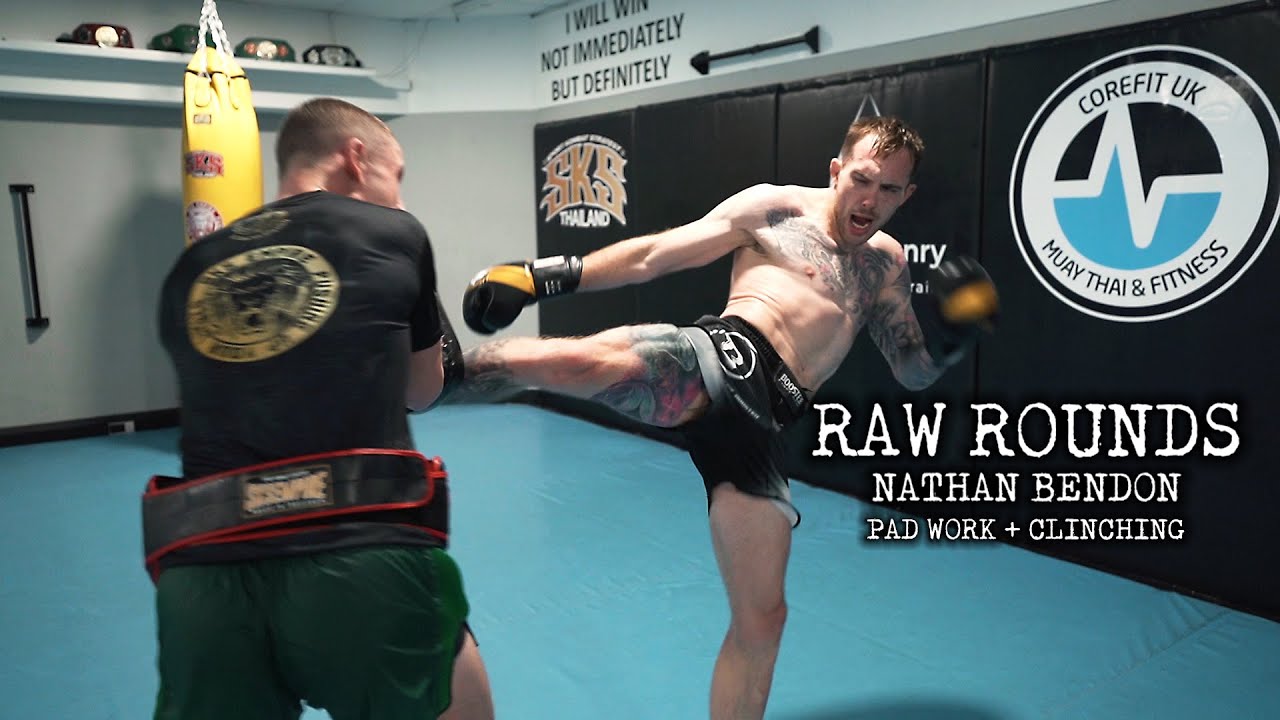 Muay Thai Pad Work & Clinching | Nathan Bendon | RAW ROUNDS backdrop