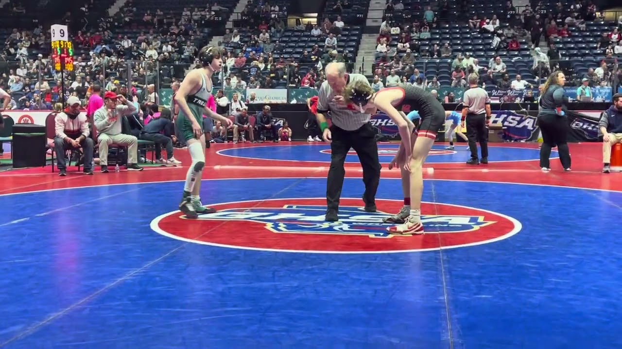 Jake Ludwig North Hall vs Anson Young North Oconee 106lbs 2024 GHSA 4A State Tournament Semifinals