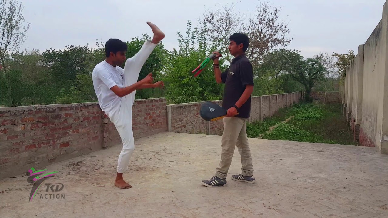 Taekwondo Basic Kicking Combo Training TKD Action by MrArslan