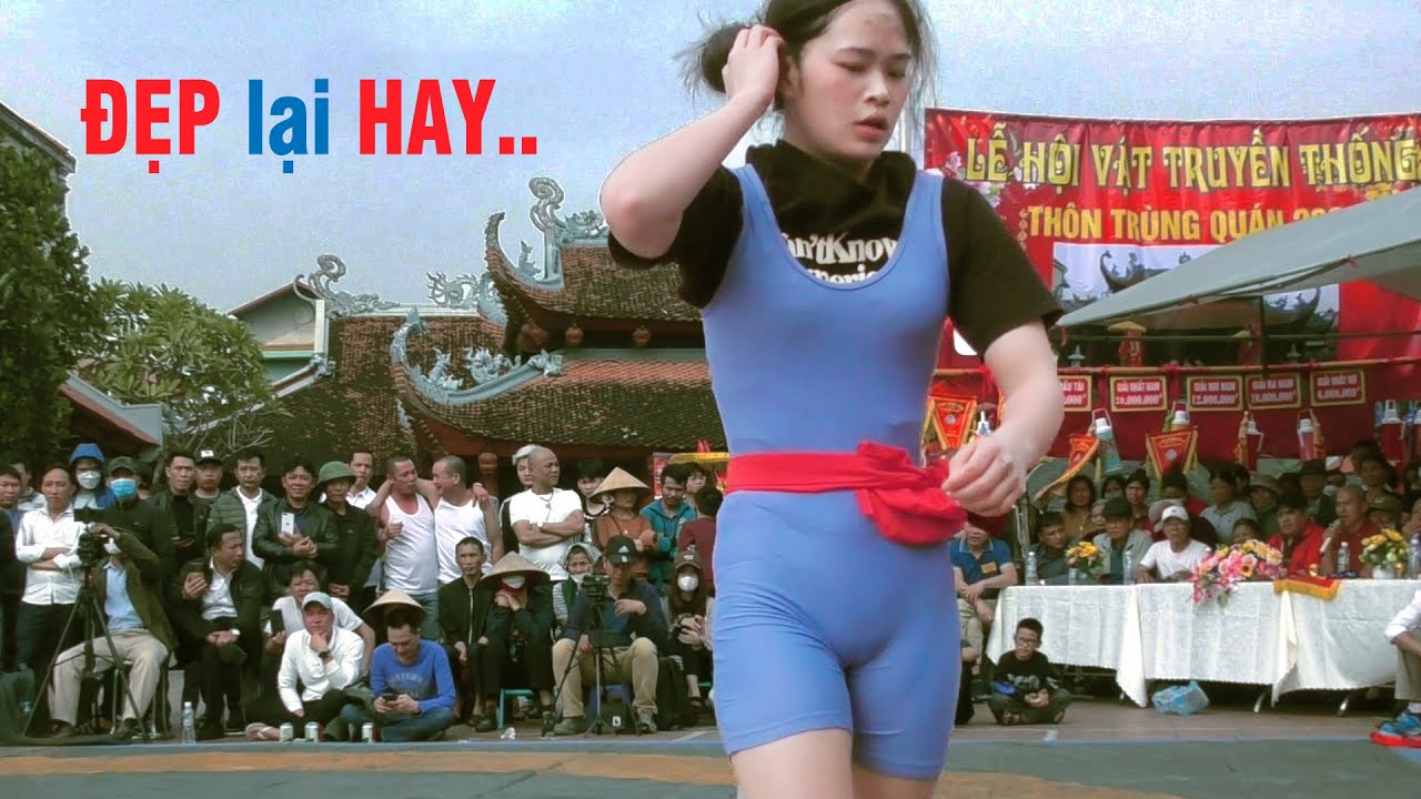 Vật nữ Women's wrestling - Trận đấu của đôi nữ Huế tuyệt đẹp.. Khán giả không thể rời mắt.. background