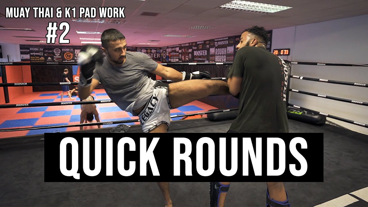 Quick Rounds - Muay Thai & K1 Pad Work #2 | AFTER SPARRING background