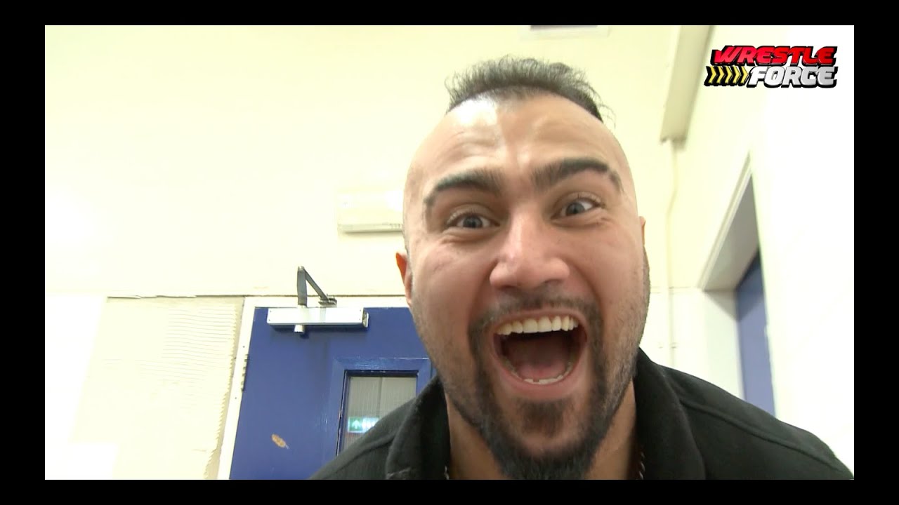 Jordan Saeed backstage at Tonbridge background
