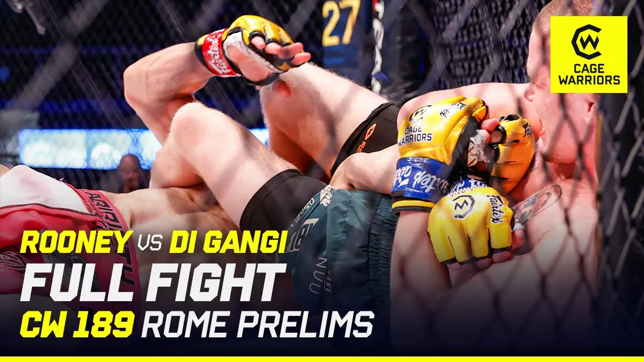 PERFECT ARMBAR đ đ„| Enrico Di Gangi vs. Gary Rooney | FULL FIGHT | CW 189 Rome background