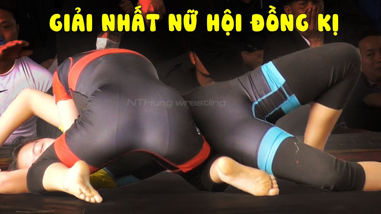 VẬT NỮ Giải Nhất Phụ " FULL " .Hội Đồng Kỵ xuân 2024 . Women wrestling. background