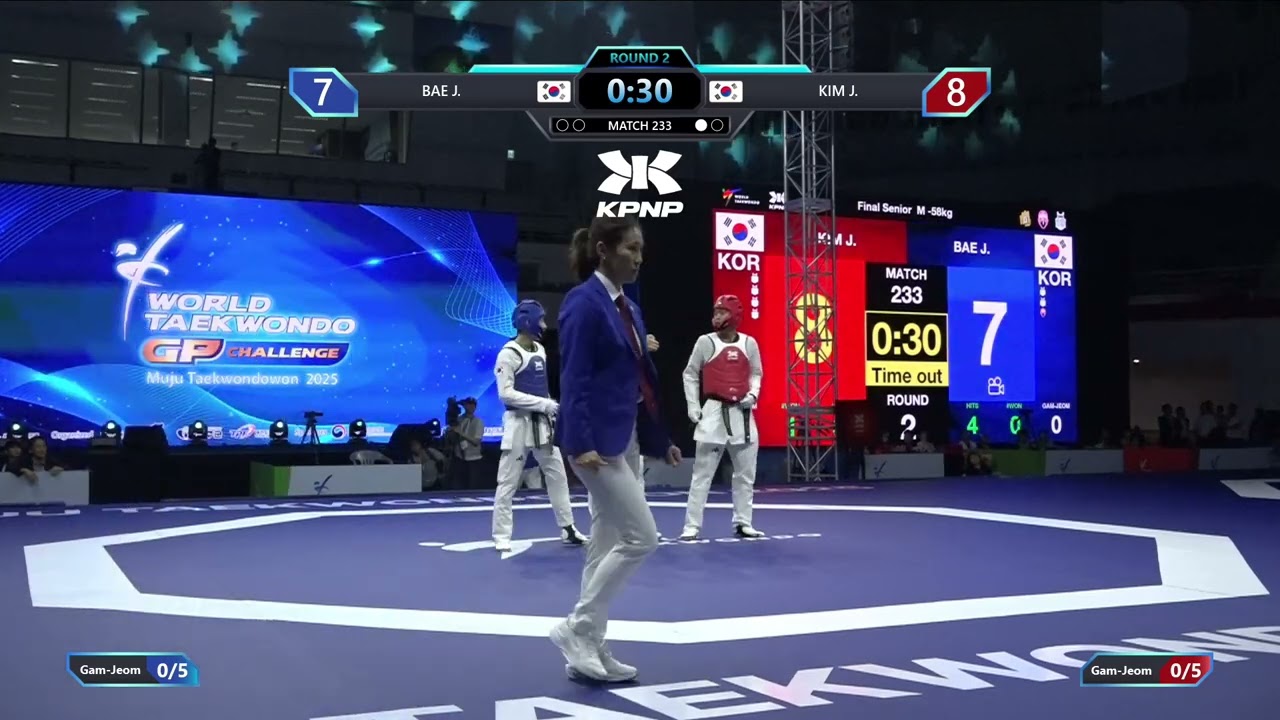 233 Final M 58kg KOR BAE J KOR KIM J PGM background