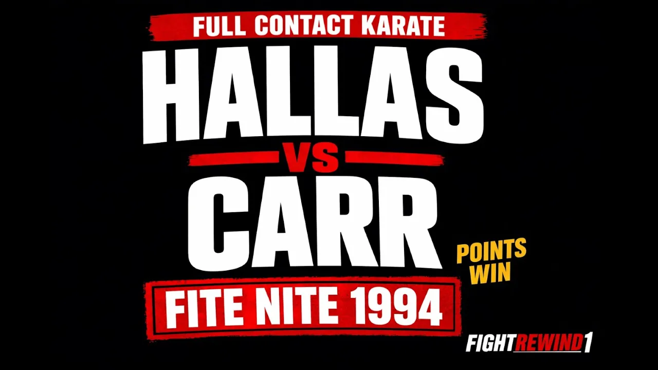 Shaun Hallas vs Darren Carr | Full-Contact Karate | Fite Nite 1994