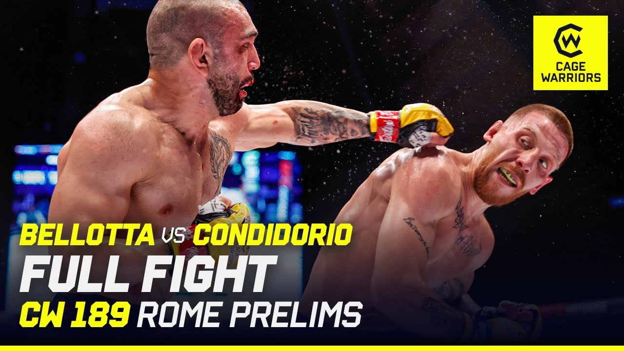 ALL OUT ITALIAN WAR 🇮🇹 | Fabio Condidorio vs. Salvatore Bellotta | FULL FIGHT | CW 189 Rome background