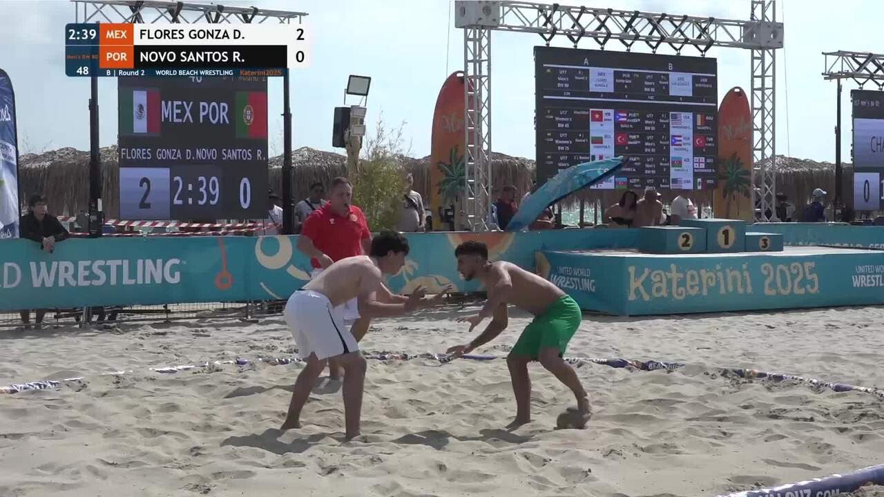 Dilan Yahir FLORES GONZALEZ (MEX) vs. Rodrigo Alexandre NOVO SANTOS (POR) • B | Round 2 • Men's BW 8
