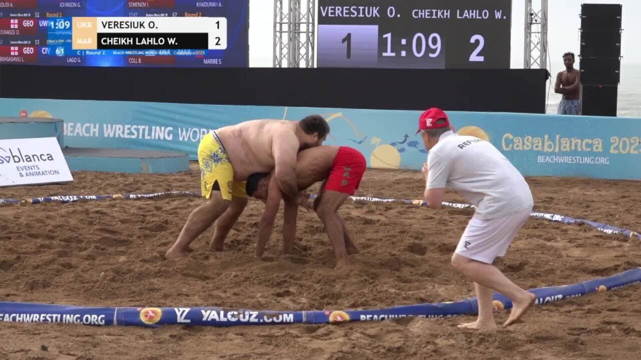 Oleksandr VERESIUK (UKR) vs. Walid CHEIKH LAHLOU (MAR) • C | Round 2 • Men's BW +90Kg