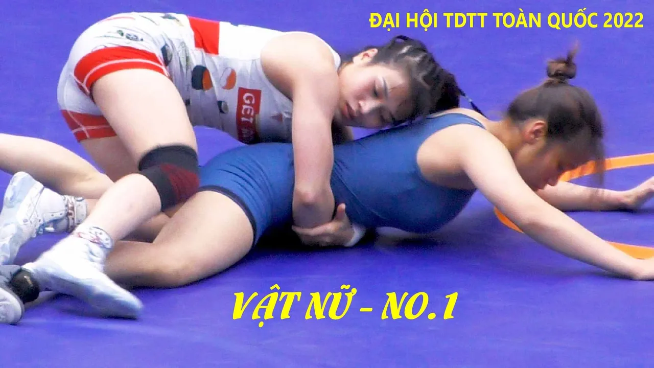 Vật nữ, Hạng 55 kg N.T.OANH , Thanh Hóa & N.H. NGỌC , Hà nội trận mở màn kinh điển.Women wrestling